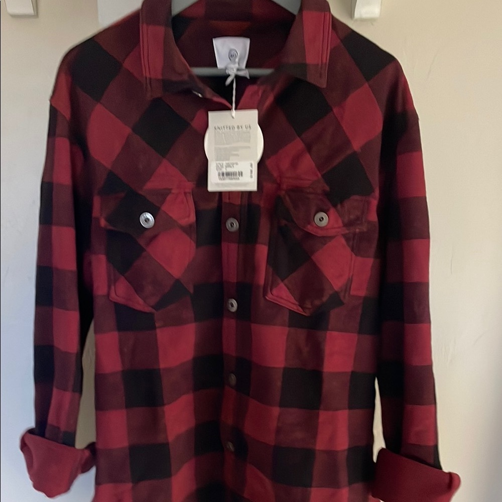 Adriano Goldschmied Buffalo Plaid Button-Up Shirt BNWT